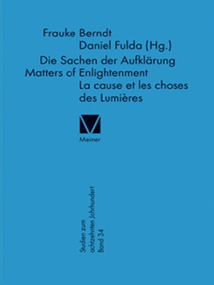 cover image of Die Sachen der Aufklärung